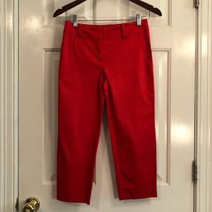 Ann Taylor Red/Orange Cropped Pants Size 00P
